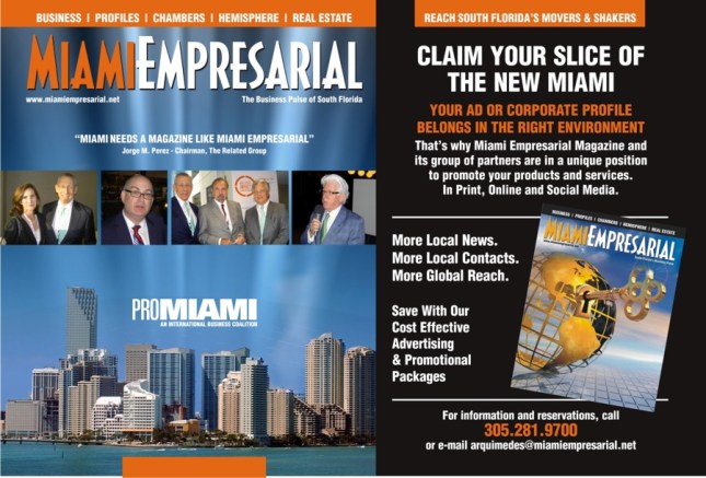 Reach South Florida's decisionmakers without breaking the bank. MiamiEmpresarial puts your message in their hands. 